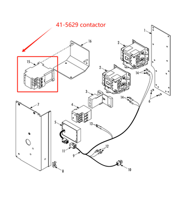 Il contattore AC 415629 dei componenti sostitutivi