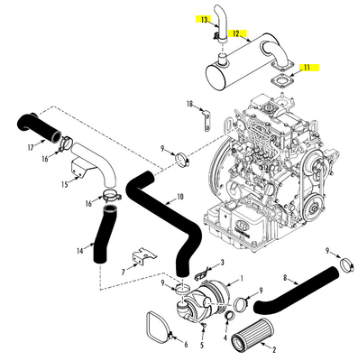 Muffler 130983 3E71351G01 3E71352G01 per unità di refrigerazione SP THERMO KING Vendere 130983TKA 116173