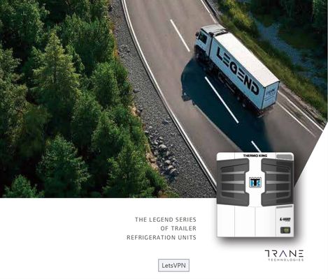 THERMO KING nuovo modello di unità di refrigerazione del rimorchio Legend L-1880 30/50 mercato Asia Pacifico migliore risparmio di carburante e prestazioni di raffreddamento più forti