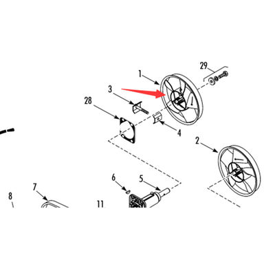 Modello 781307/781306 Thermo King T-880Pro lamina del ventilatore dell'evaporatore originale, colore bianco/nero