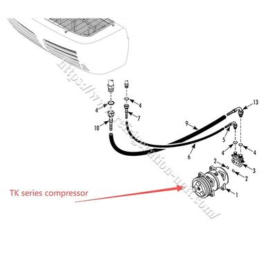 Compressore originale THERMO KING TK15 TK16 TK21 TK31 senza olio disponibile per spedizione aerea per unità di refrigerazione per trasporto