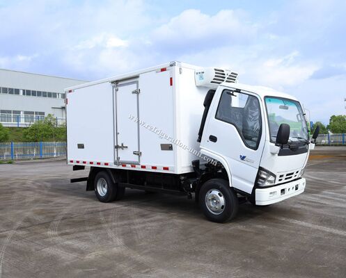 Isuzu 100p Marca Giappone Camion telaio con 4,1 metri di lunghezza scatola frigorifera con unità di refrigerazione THERMO KING RV380V 4X2 Mini 3tons 2 Ton Freezer Camion frigorifero