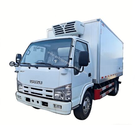 Isuzu 100p Marca Giappone Camion telaio con 4,1 metri di lunghezza scatola frigorifera con unità di refrigerazione THERMO KING RV380V 4X2 Mini 3tons 2 Ton Freezer Camion frigorifero