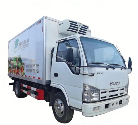 Isuzu 100p Marca Giappone Camion telaio con 4,1 metri di lunghezza scatola frigorifera con unità di refrigerazione THERMO KING RV380V 4X2 Mini 3tons 2 Ton Freezer Camion frigorifero